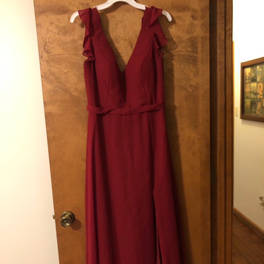 Azazie burgundy size 12